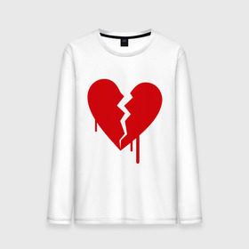Мужской лонгслив хлопок с принтом Разбитое сердце (2) в Петрозаводске, 100% хлопок |  | любовь | отношения | разбитое | расставание | сердце | чувства