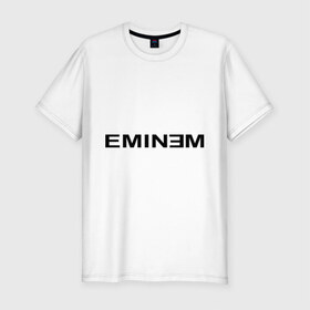 Мужская футболка премиум с принтом Eminem (4) в Петрозаводске, 92% хлопок, 8% лайкра | приталенный силуэт, круглый вырез ворота, длина до линии бедра, короткий рукав | gangsta | gansta | hip | hip hop | hop | rap | реп | рэп | рэпчина | хип | хип хоп | хоп | эминем