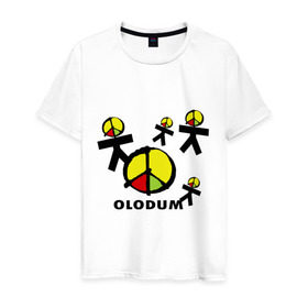 Мужская футболка хлопок с принтом Olodum(1) в Петрозаводске, 100% хлопок | прямой крой, круглый вырез горловины, длина до линии бедер, слегка спущенное плечо. | бразилия