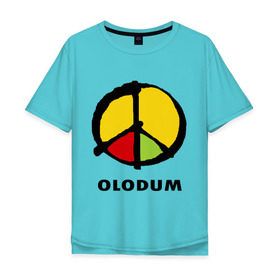 Мужская футболка хлопок Oversize с принтом Olodum в Петрозаводске, 100% хлопок | свободный крой, круглый ворот, “спинка” длиннее передней части | бразилия