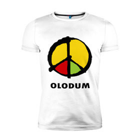 Мужская футболка премиум с принтом Olodum в Петрозаводске, 92% хлопок, 8% лайкра | приталенный силуэт, круглый вырез ворота, длина до линии бедра, короткий рукав | Тематика изображения на принте: бразилия