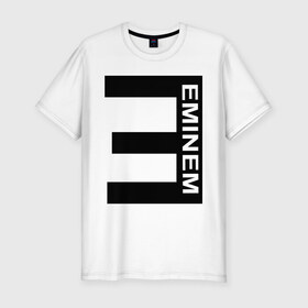Мужская футболка премиум с принтом Eminem(2) в Петрозаводске, 92% хлопок, 8% лайкра | приталенный силуэт, круглый вырез ворота, длина до линии бедра, короткий рукав | eminem | gangsta | gansta | hip | hip hop | hop | rap | реп | рэп | рэпчина | хип | хип хоп | хоп | эминем