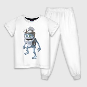 Детская пижама хлопок с принтом Крэйзи Фрог в Петрозаводске, 100% хлопок |  брюки и футболка прямого кроя, без карманов, на брюках мягкая резинка на поясе и по низу штанин
 | crazy frog | крейзи фрог | крэйзи фрог