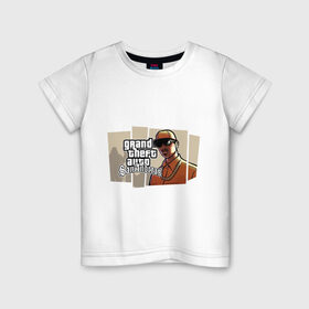 Детская футболка хлопок с принтом Grand Theft Auto San Andreas (6) в Петрозаводске, 100% хлопок | круглый вырез горловины, полуприлегающий силуэт, длина до линии бедер | Тематика изображения на принте: grand theft auto | gta | san andreas | гта | сан андрес