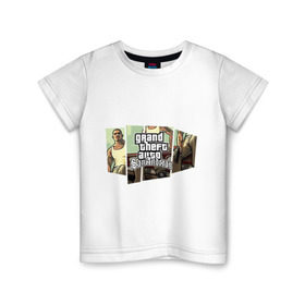 Детская футболка хлопок с принтом Grand Theft Auto San Andreas (5) в Петрозаводске, 100% хлопок | круглый вырез горловины, полуприлегающий силуэт, длина до линии бедер | grand theft auto | gta | gta sa | san andreas | гта сан андреас