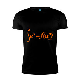 Мужская футболка премиум с принтом Sex = Fun в Петрозаводске, 92% хлопок, 8% лайкра | приталенный силуэт, круглый вырез ворота, длина до линии бедра, короткий рукав | Тематика изображения на принте: fun | веселье | икс | интеграл | математика | математический | развлечение | формула | функция