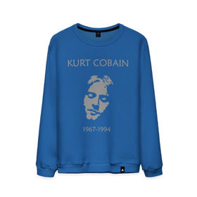 Мужской свитшот хлопок с принтом Kurt Cobain в Петрозаводске, 100% хлопок |  | kurt cobain | nirvana | кумиры | курт кобейн | легенды | нирвана | певцы | портреты