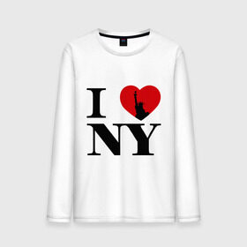 Мужской лонгслив хлопок с принтом I Love NY (2) в Петрозаводске, 100% хлопок |  | i love | new york | америка | нью йорк | я люблю нью йорк