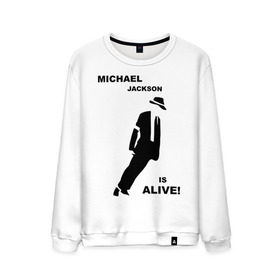 Мужской свитшот хлопок с принтом Майкл Джексон жив! в Петрозаводске, 100% хлопок |  | майкл джексон