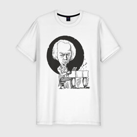 Мужская футболка премиум с принтом Музыкант в Петрозаводске, 92% хлопок, 8% лайкра | приталенный силуэт, круглый вырез ворота, длина до линии бедра, короткий рукав | музыкант | пианино | пиантист | фортепиано