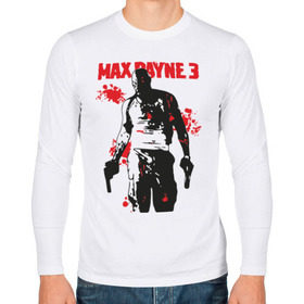Мужской лонгслив хлопок с принтом Max Payne (3) в Петрозаводске, 100% хлопок |  | max | max payne | payne | макс | макс пейн | пейн