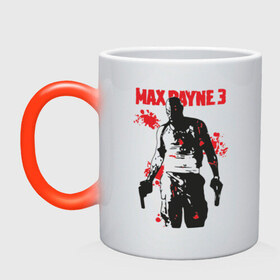 Кружка хамелеон с принтом Max Payne (3) в Петрозаводске, керамика | меняет цвет при нагревании, емкость 330 мл | max | max payne | payne | макс | макс пейн | пейн