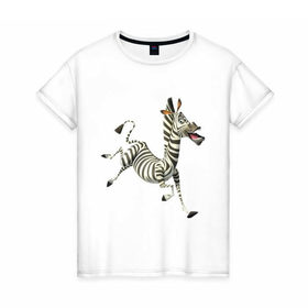 Женская футболка хлопок с принтом Мадагаскар в Петрозаводске, 100% хлопок | прямой крой, круглый вырез горловины, длина до линии бедер, слегка спущенное плечо | 