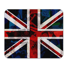 Коврик прямоугольный с принтом Британский флаг в Петрозаводске, натуральный каучук | размер 230 х 185 мм; запечатка лицевой стороны | Тематика изображения на принте: uk | англия | британский флаг | великобритания | флаг великобритании