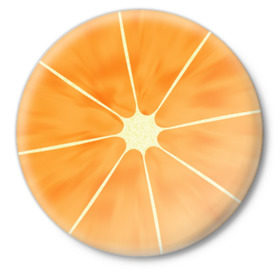 Значок с принтом Апельсин в Петрозаводске,  металл | круглая форма, металлическая застежка в виде булавки | Тематика изображения на принте: orange | апельсин | фрукт