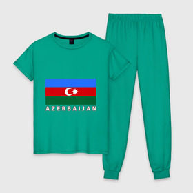 Женская пижама хлопок с принтом Азербайджан в Петрозаводске, 100% хлопок | брюки и футболка прямого кроя, без карманов, на брюках мягкая резинка на поясе и по низу штанин | azerbaijan | azerbaijan map | jan jan azerbaijan
азербайджан | map | азербайджанец | карта азербайджана