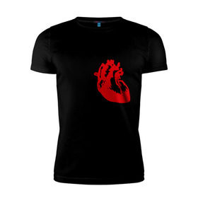 Мужская футболка премиум с принтом I love realism в Петрозаводске, 92% хлопок, 8% лайкра | приталенный силуэт, круглый вырез ворота, длина до линии бедра, короткий рукав | i love | realism | люблю | реализм | реальность | сердце | я