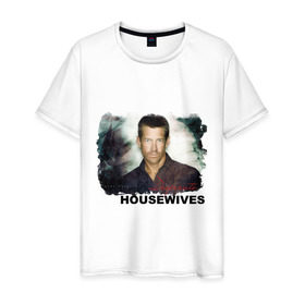 Мужская футболка хлопок с принтом Desperate Housewives (2) в Петрозаводске, 100% хлопок | прямой крой, круглый вырез горловины, длина до линии бедер, слегка спущенное плечо. | desperate housewives | отчаянные домохозяйки