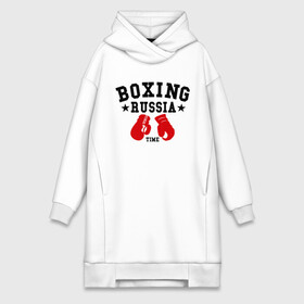Платье-худи хлопок с принтом Boxing Russia time в Петрозаводске,  |  | boxing | boxing russia time | kickboxing | mix fight | бокс | боксер | кик бокс | кикбокс