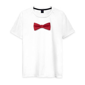 Мужская футболка хлопок с принтом Стильная бабочка в Петрозаводске, 100% хлопок | прямой крой, круглый вырез горловины, длина до линии бедер, слегка спущенное плечо. | бабочка | смокинг
