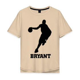 Мужская футболка хлопок Oversize с принтом Basketball Star - Kobe Bryant в Петрозаводске, 100% хлопок | свободный крой, круглый ворот, “спинка” длиннее передней части | kobe bryant | баскетболист | коби брайнт