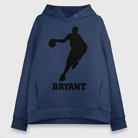 Женское худи Oversize хлопок с принтом Basketball Star - Kobe Bryant в Петрозаводске, френч-терри — 70% хлопок, 30% полиэстер. Мягкий теплый начес внутри —100% хлопок | боковые карманы, эластичные манжеты и нижняя кромка, капюшон на магнитной кнопке | kobe bryant | баскетболист | коби брайнт