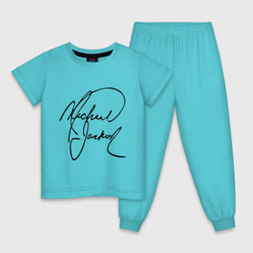 Детская пижама хлопок с принтом Michael Jackson (автограф) в Петрозаводске, 100% хлопок |  брюки и футболка прямого кроя, без карманов, на брюках мягкая резинка на поясе и по низу штанин
 | Тематика изображения на принте: майкл джексон