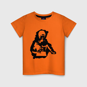 Детская футболка хлопок с принтом Брюс Ли (2) в Петрозаводске, 100% хлопок | круглый вырез горловины, полуприлегающий силуэт, длина до линии бедер | bruce lee