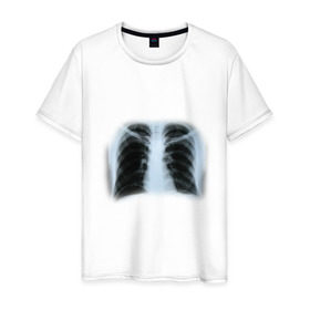 Мужская футболка хлопок с принтом Рентген (3) в Петрозаводске, 100% хлопок | прямой крой, круглый вырез горловины, длина до линии бедер, слегка спущенное плечо. | 