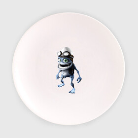 Тарелка с принтом Crazy frog в Петрозаводске, фарфор | диаметр - 210 мм
диаметр для нанесения принта - 120 мм | Тематика изображения на принте: crazy frog | крейзи фрог | крэйзи фрог | лягушка