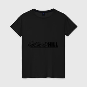 Женская футболка хлопок с принтом Willhill в Петрозаводске, 100% хлопок | прямой крой, круглый вырез горловины, длина до линии бедер, слегка спущенное плечо | willhill | буки | букмейкеры | букмекерская контора | букмекеры | вилхил | ставки