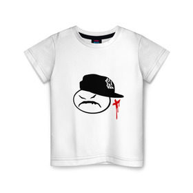 Детская футболка хлопок с принтом Yung Onix в Петрозаводске, 100% хлопок | круглый вырез горловины, полуприлегающий силуэт, длина до линии бедер | gangsta | gansta | hip | hip hop | hop | rap | оникс | рэп | рэпчина | хип | хип хоп | хипхоп | хоп