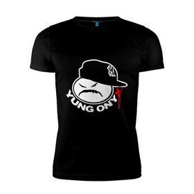 Мужская футболка премиум с принтом Yung Onix в Петрозаводске, 92% хлопок, 8% лайкра | приталенный силуэт, круглый вырез ворота, длина до линии бедра, короткий рукав | gangsta | gansta | hip | hip hop | hop | rap | оникс | рэп | рэпчина | хип | хип хоп | хипхоп | хоп