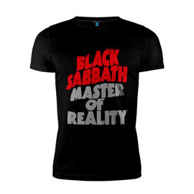 Мужская футболка премиум с принтом Black Sabbath. Master of reality в Петрозаводске, 92% хлопок, 8% лайкра | приталенный силуэт, круглый вырез ворота, длина до линии бедра, короткий рукав | heavy metal | metal | muse | rock | trash metal | альтернатива | квартет | лица | метал | рок | рок группа | рок группы | трэш метал | хеви метал