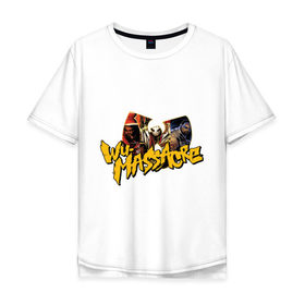 Мужская футболка хлопок Oversize с принтом Wu - Massacre в Петрозаводске, 100% хлопок | свободный крой, круглый ворот, “спинка” длиннее передней части | clan | gangsta | gansta | hip | hip hop | hop | rap | wu tang | wutang | рэп | рэпчина | хип | хип хоп | хипхоп | хоп