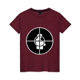 Женская футболка хлопок с принтом Public Enemy в Петрозаводске, 100% хлопок | прямой крой, круглый вырез горловины, длина до линии бедер, слегка спущенное плечо | хип хоп