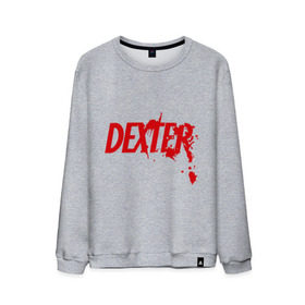 Мужской свитшот хлопок с принтом Dexter - Декстер в Петрозаводске, 100% хлопок |  | dexter | декстер | кровь | сериал