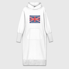 Платье удлиненное хлопок с принтом London   Лондон с флагом Англии в Петрозаводске,  |  | Тематика изображения на принте: лондон