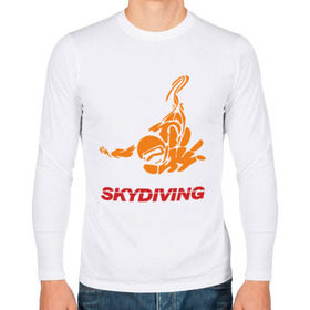 Мужской лонгслив хлопок с принтом Skydiving (2) в Петрозаводске, 100% хлопок |  | skydiving | авиационный спорт | парашют | парашютизм | свободное падение | скайдайвинг