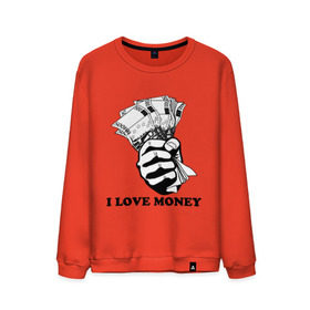 Мужской свитшот хлопок с принтом I love money (2) в Петрозаводске, 100% хлопок |  | 