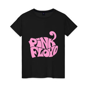 Женская футболка хлопок с принтом Pink Floyd (2) в Петрозаводске, 100% хлопок | прямой крой, круглый вырез горловины, длина до линии бедер, слегка спущенное плечо | rock | группа | пинк флойд