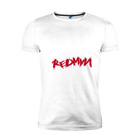 Мужская футболка премиум с принтом Redman в Петрозаводске, 92% хлопок, 8% лайкра | приталенный силуэт, круглый вырез ворота, длина до линии бедра, короткий рукав | gangsta | gansta | hip | hip hop | hop | rap |  хоп | рэп | рэпчина | хип | хип хоп | хипхоп