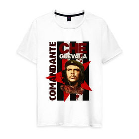 Мужская футболка хлопок с принтом Che Guevara (4) в Петрозаводске, 100% хлопок | прямой крой, круглый вырез горловины, длина до линии бедер, слегка спущенное плечо. | че гевара