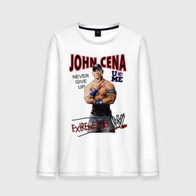 Мужской лонгслив хлопок с принтом John Cena Extreme Rules в Петрозаводске, 100% хлопок |  | wwe | бои без правил | джон сина