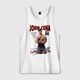 Мужская майка хлопок с принтом John Cena Extreme Rules в Петрозаводске, 100% хлопок |  | wwe | бои без правил | джон сина