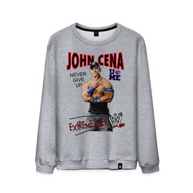 Мужской свитшот хлопок с принтом John Cena Extreme Rules в Петрозаводске, 100% хлопок |  | wwe | бои без правил | джон сина