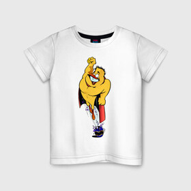 Детская футболка хлопок с принтом Герой с рождения в Петрозаводске, 100% хлопок | круглый вырез горловины, полуприлегающий силуэт, длина до линии бедер | супергерой