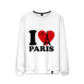 Мужской свитшот хлопок с принтом Я люблю Париж в Петрозаводске, 100% хлопок |  | Тематика изображения на принте: paris | париж | франция france | эйфелева башня | я люблю