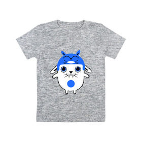 Детская футболка хлопок с принтом Totoro в Петрозаводске, 100% хлопок | круглый вырез горловины, полуприлегающий силуэт, длина до линии бедер | заяц