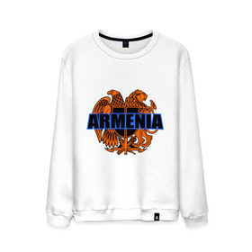 Мужской свитшот хлопок с принтом Армения в Петрозаводске, 100% хлопок |  | Тематика изображения на принте: armenia | армянин | герб армении
